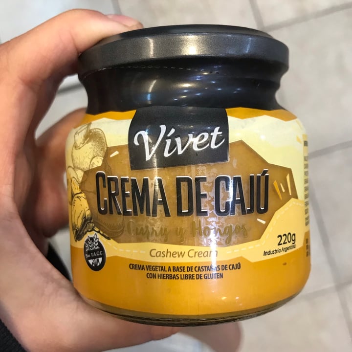 photo of Vívet Crema de Cajú Curry y Hongos shared by @candelariex on  21 Dec 2020 - review