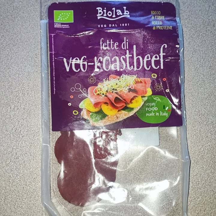 photo of Biolab Affettato vegano Roastbeef shared by @2veganinvan on  21 Aug 2022 - review