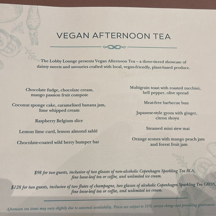 photo of InterContinental Singapore Vegan Hi Tea shared by @jamescrabtree on  30 Dec 2021 - review