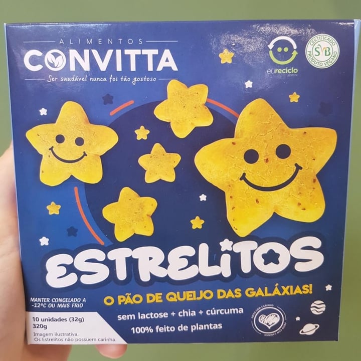 photo of Convi Foods Estrelitos - pão de queijo vegan shared by @jaqueleal on  10 May 2022 - review