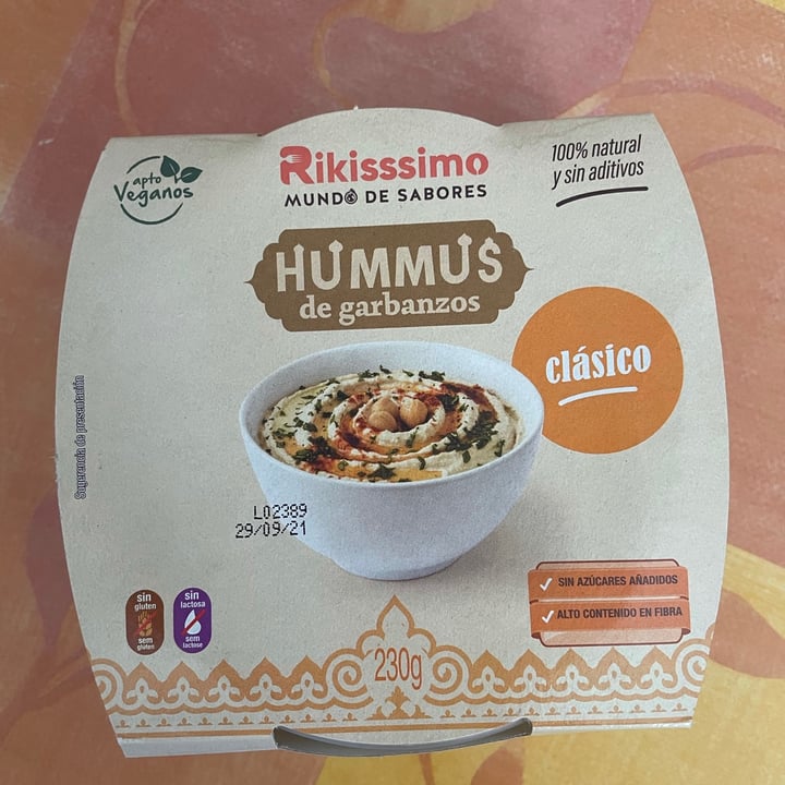 photo of Rikissimo Hummus clasico shared by @pauespipov on  19 Sep 2021 - review