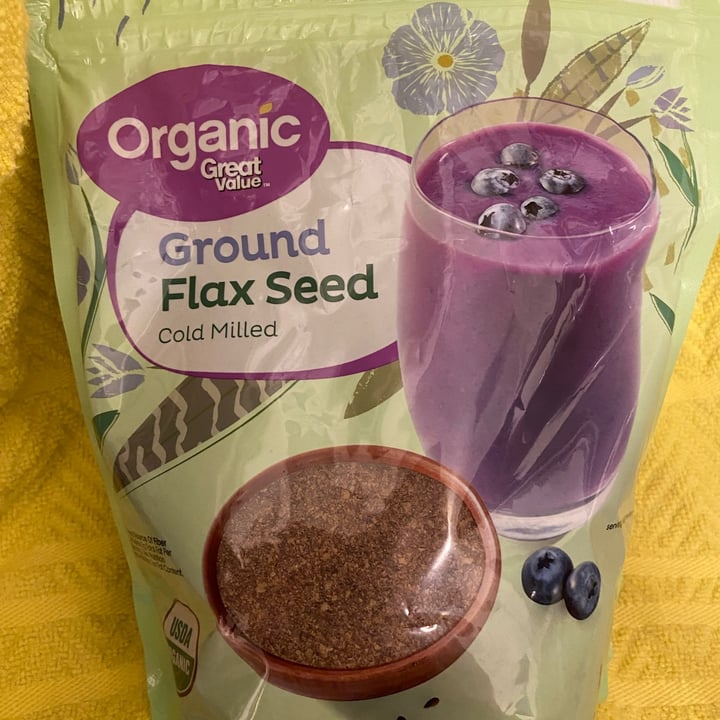 photo of Great Value  Organic Great value Ground Flax Seed shared by @veganfl on  14 May 2022 - review
