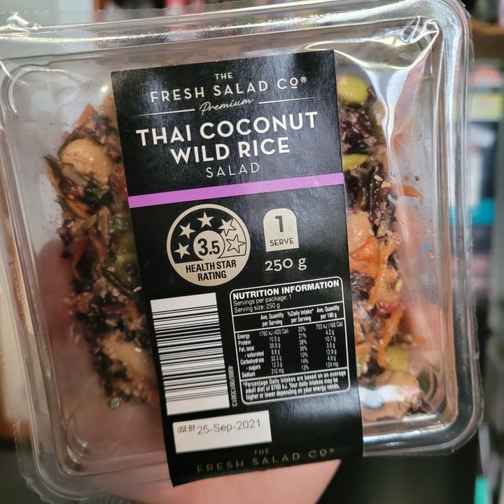 review photo of ALDI Thai Coconut Wild Rice Salad shared by @ellythegeek on 20 Sep 2021 - review