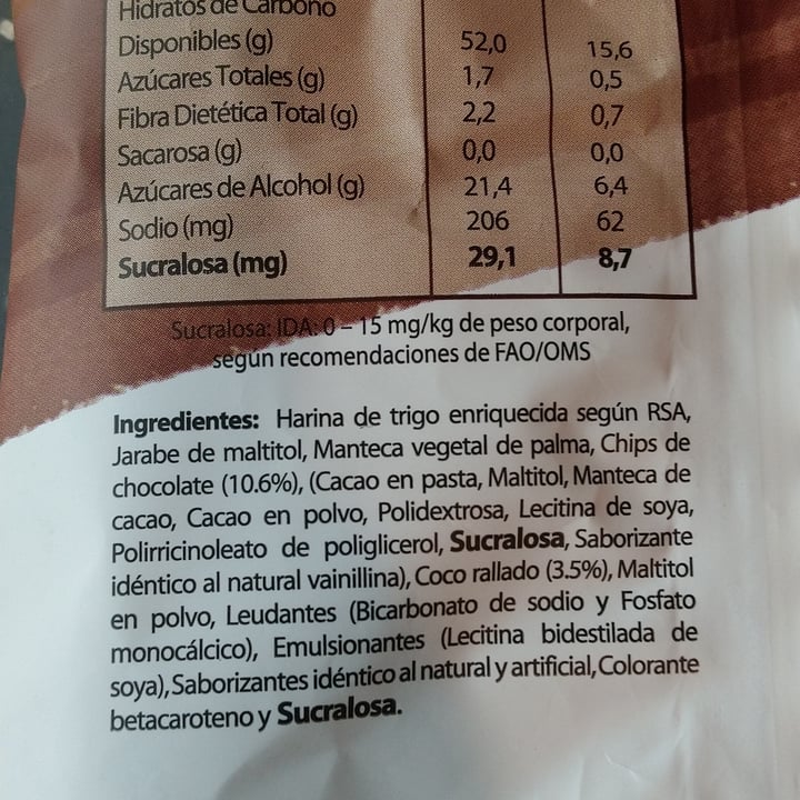 photo of Ecovida Galletas con chips de chocolate shared by @catamartins on  22 May 2022 - review