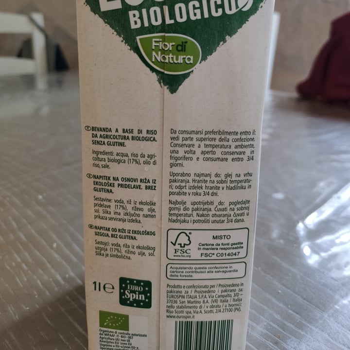 photo of Amo Essere Veg Bevanda di riso shared by @gandalfra on  20 Aug 2022 - review