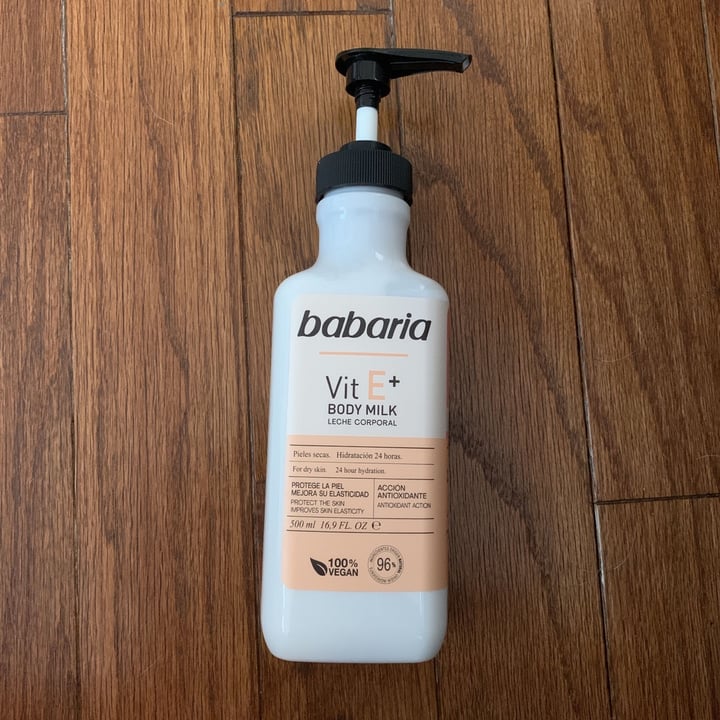 photo of Babaria Body milk vitamina E shared by @robertam on  24 May 2021 - review