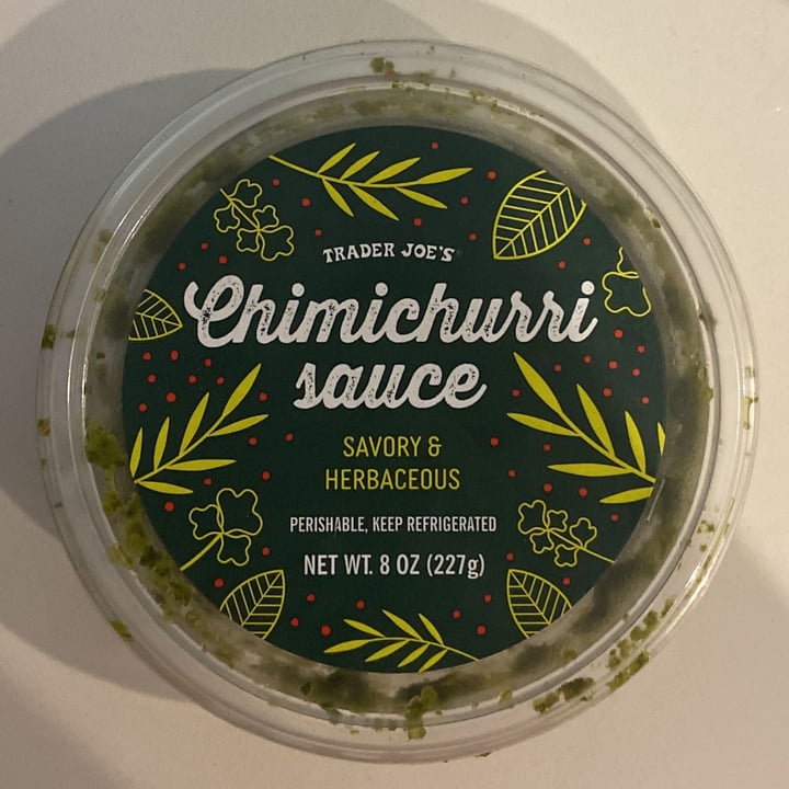 photo of Trader Joe's Chimichurri Sauce shared by @nethreezy on  11 Sep 2022 - review