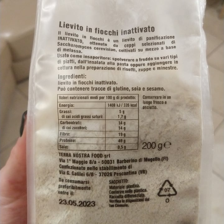 photo of Terranostra Vegan Lievito secco alimentare shared by @schiara on  27 Dec 2021 - review