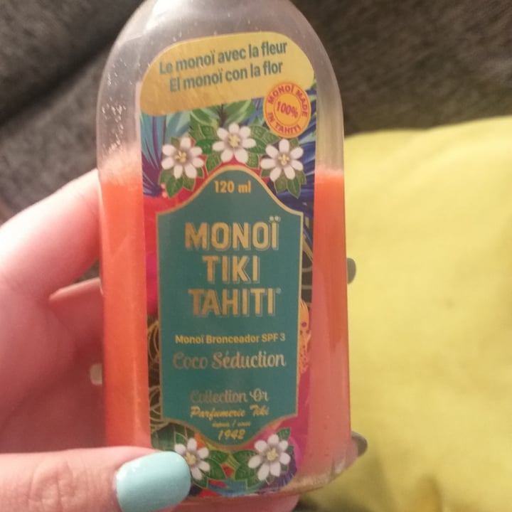 photo of Monoï Tiki Tahiti Monoï Tiki - Coco Seduction bronceador shared by @conito on  09 Sep 2020 - review