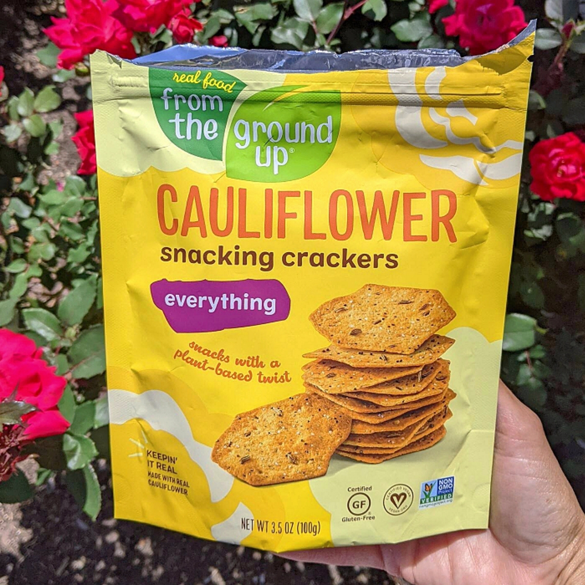 Real Food From The Ground Up Cauliflower Snacking Crackers Everything