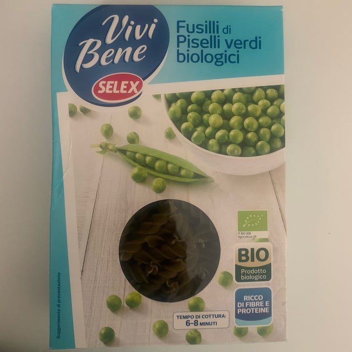 photo of Vivi bene selex Fusilli di piselli verdi biologici shared by @francescachieppa18 on  07 Jun 2022 - review