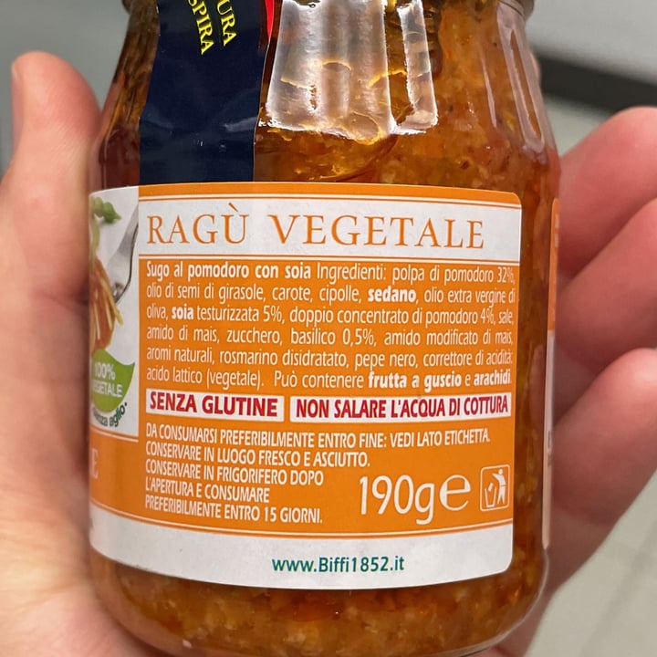 review photo of Biffi Che Sugo! Ragù Vegetale (in vetro) shared by @danieletonin on 06 Apr 2022 - review