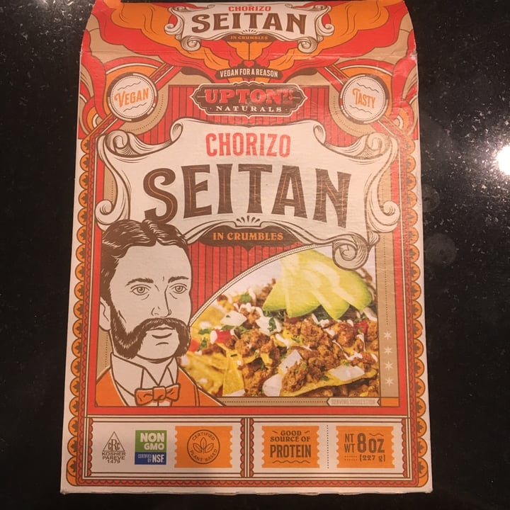 photo of Upton's Naturals Chorizo Seitan shared by @elodiee on  18 Jun 2020 - review