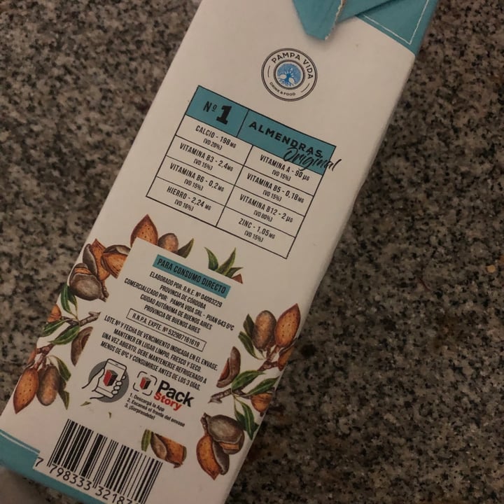 review photo of Pampa Vida Leche de Almendras Original shared by @ilysbrenda on 06 Jul 2020 - review