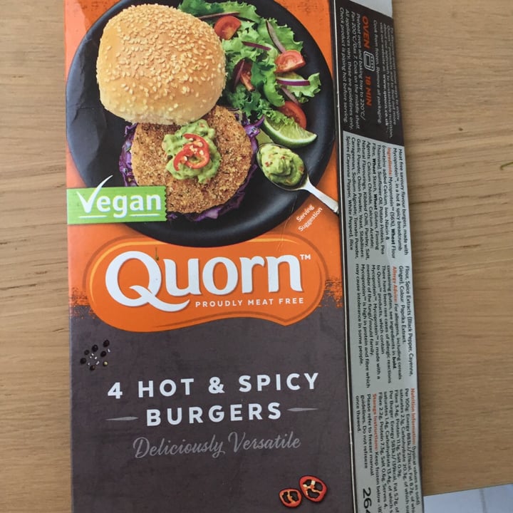 Quorn Vegan Hot & Spicy Burgers Review | abillion