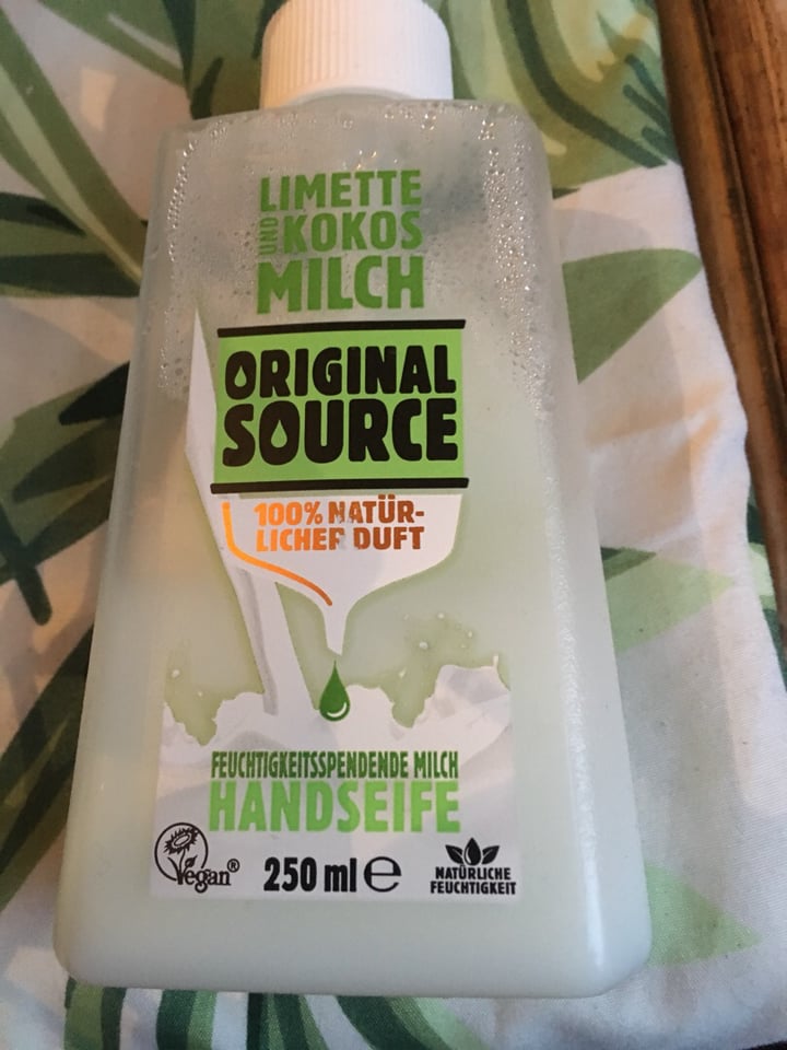 review photo of Original Source Hand soap shared by @theveganchums on 22 Apr 2019 - review