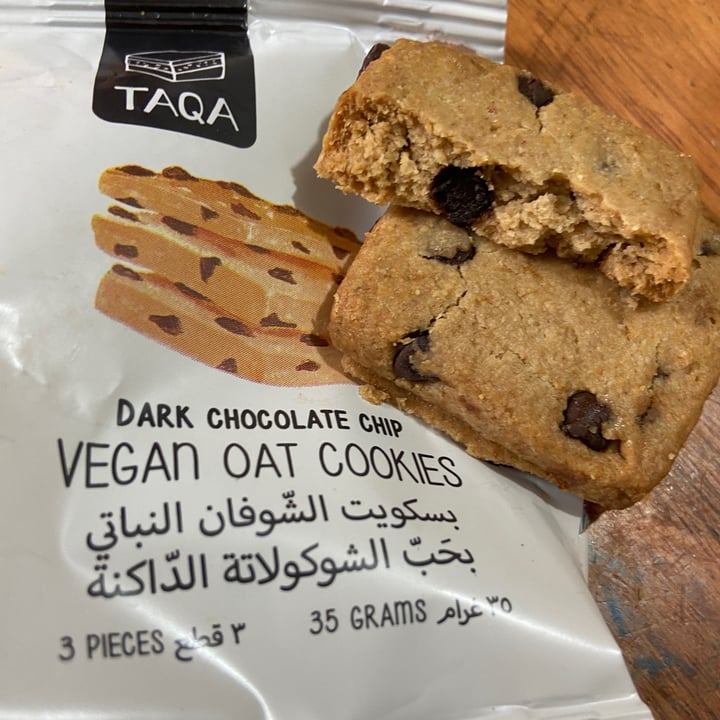 photo of Taqa Vegan Oat Cookies (Dar Chocolate Chip) shared by @seventy on  11 Jun 2022 - review