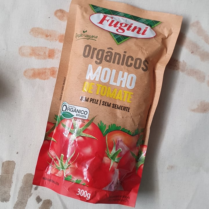 photo of Fugini Molho de tomate orgânico shared by @patuaoficina on  17 Apr 2022 - review