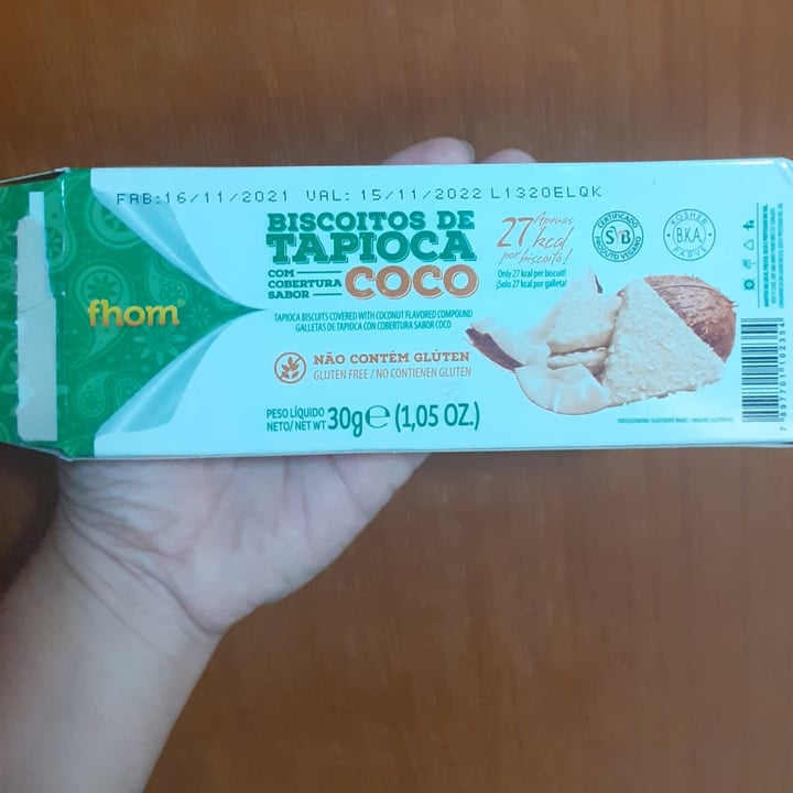 photo of Fhom Biscoitos De Tapioca Com Cobertura De Coco shared by @laurinhaalvares on  26 Feb 2022 - review