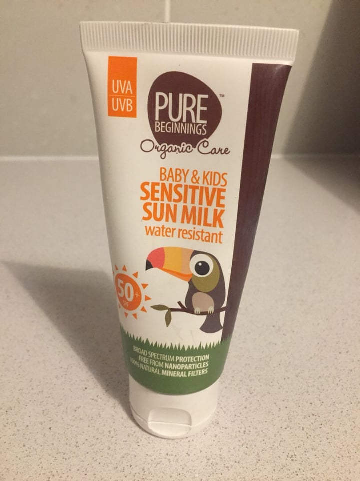 photo of Pure Beginnings Baby & Kids Sensitive Sun Milk shared by @taz on  02 Oct 2019 - review