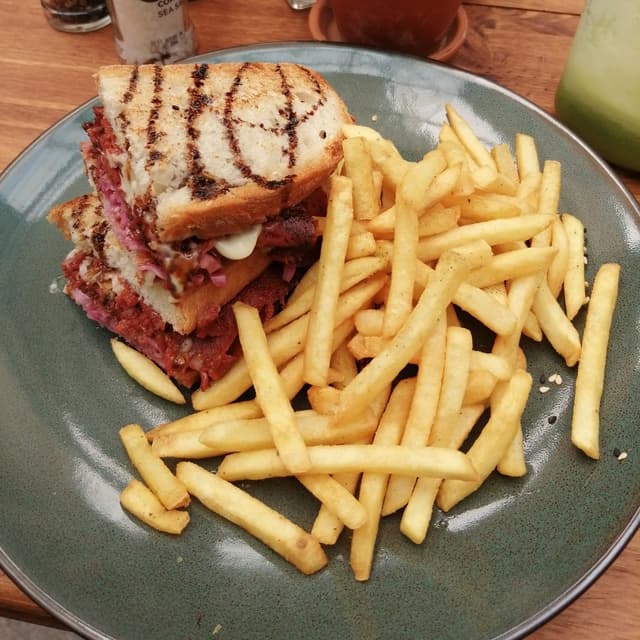 Photo of the dish “Caramelised Onion & Pastrami Sarmie”