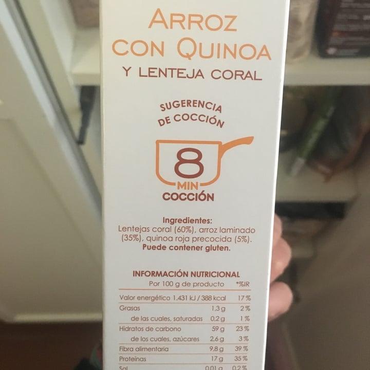 photo of Brillante Arroz con quinoa y lenteja coral shared by @claudiadelmonte on  16 Mar 2022 - review