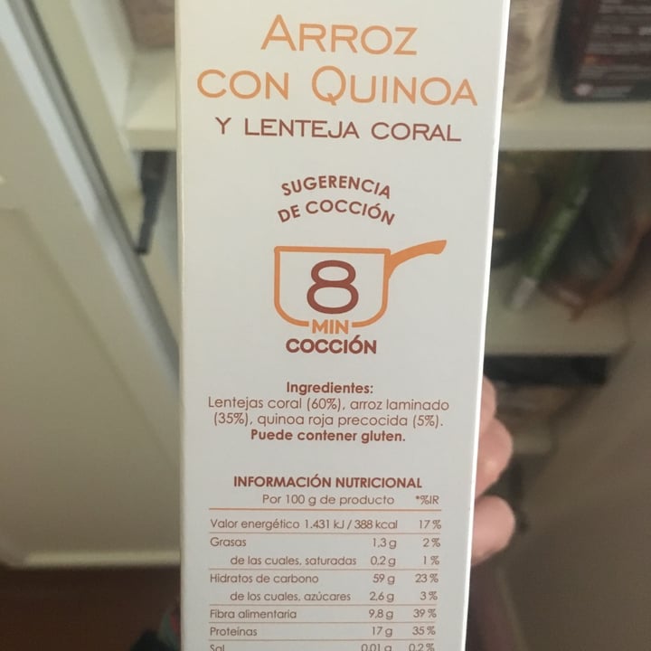 review photo of Brillante Arroz con quinoa y lenteja coral shared by @claudiadelmonte on 16 Mar 2022 - review