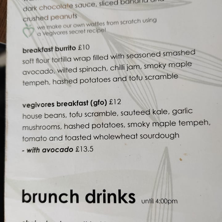 review photo of Vegivores Vegivores Breakfast shared by @tuscanvegan on 07 Jan 2022 - review