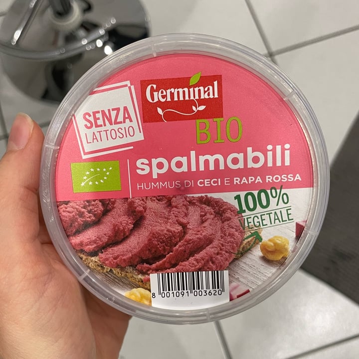 photo of Germinal Bio Hummus di ceci E Rapa Rossa shared by @gingercringe on  28 Nov 2022 - review