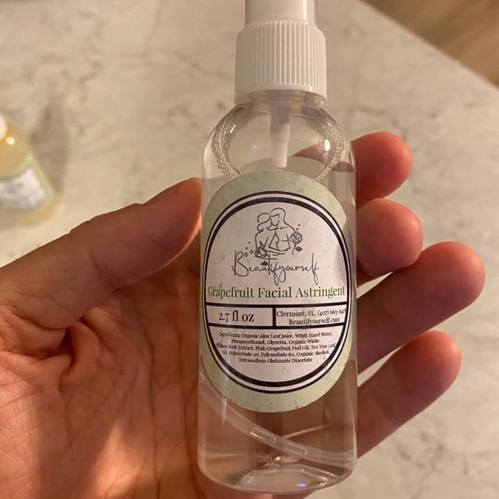 review photo of Beautifyourself Grapefruit facial astringent shared by @jessierose on 19 Sep 2021 - review
