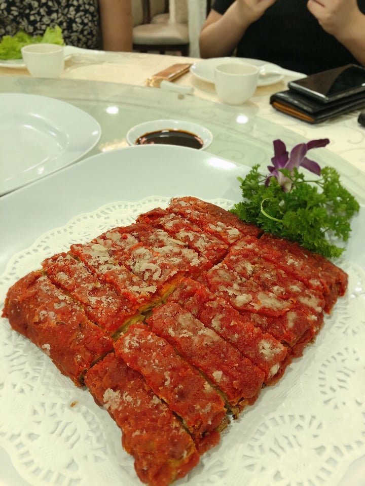 review photo of Miao Yi Vegetarian Restaurant Double Flavour Broiled Mock Pig shared by @arunnersfuel on 02 Aug 2019 - review