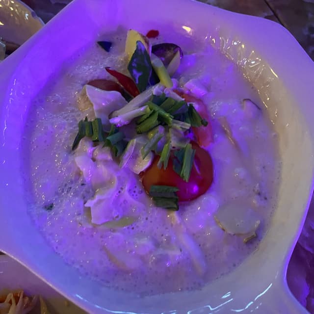 Photo of the dish “Tom kha mixed mushroom soup”