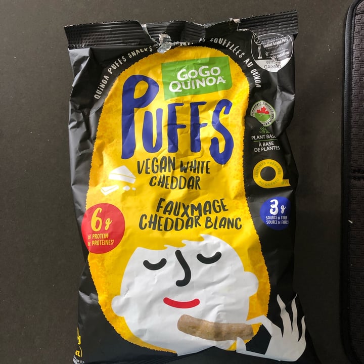 photo of GoGo Quinoa Puffs Vegan White Cheddar shared by @ajani on  23 Apr 2022 - review