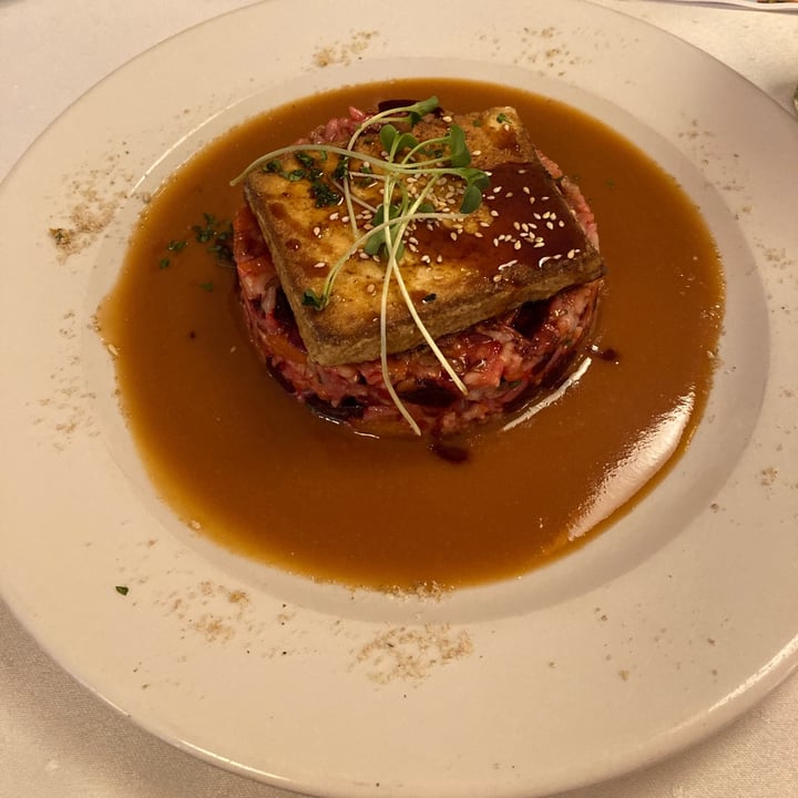 photo of Napfényes Restaurant and Confectionery Grilled Tofu on a bed of Ginger Risotto with Miso Sauce shared by @martinaa11 on  27 Jan 2022 - review