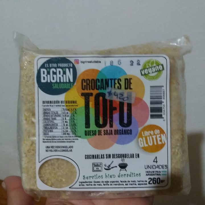 review photo of BiGrin Crocante De Tofu shared by @mariapazzg on 02 Sep 2022 - review