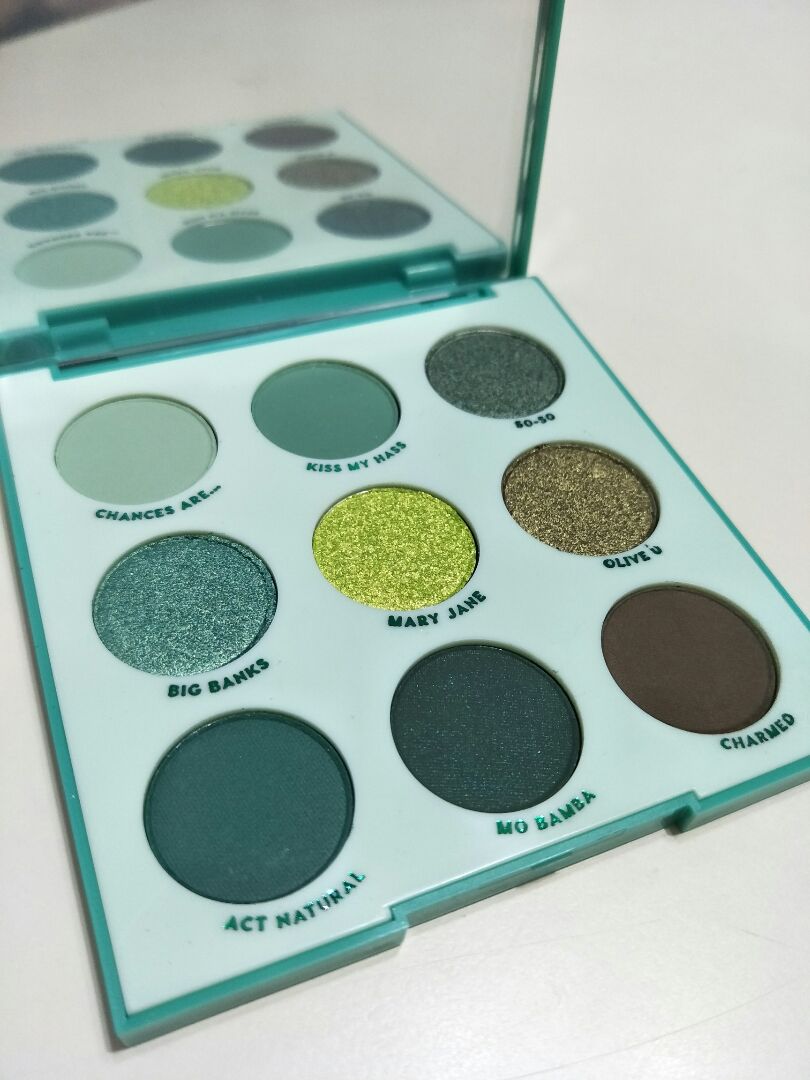Palette De Fards à Paupières ColourPop Just My Luck - Tons Verts - Neuf (peut être Déballée)