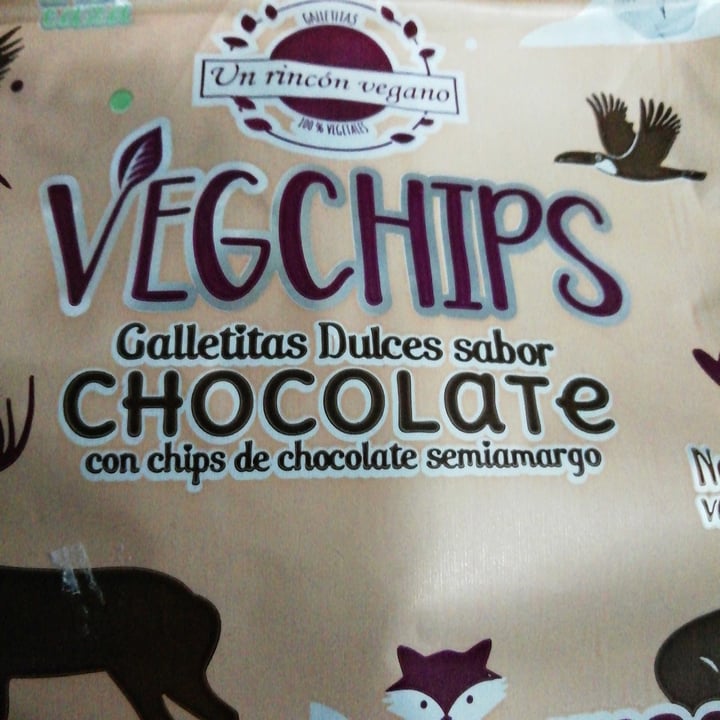 review photo of Un Rincón Vegano Vegchips Galletitas Dulces sabor Chocolate shared by @defrentealmar on 11 Aug 2020 - review
