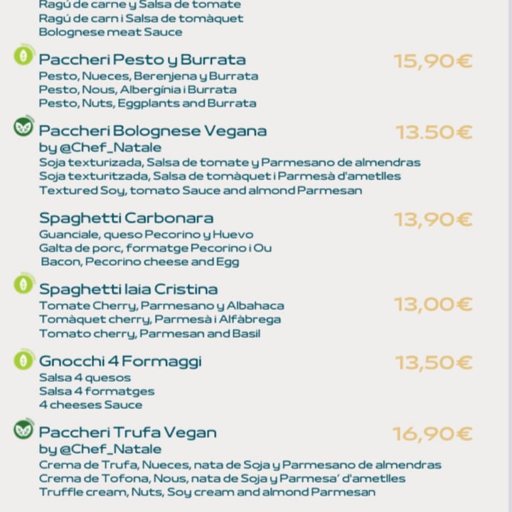 review photo of La Cantina by iaia Cristina Paccheri Bolognese Vegana shared by @imogen on 16 Jul 2022 - review