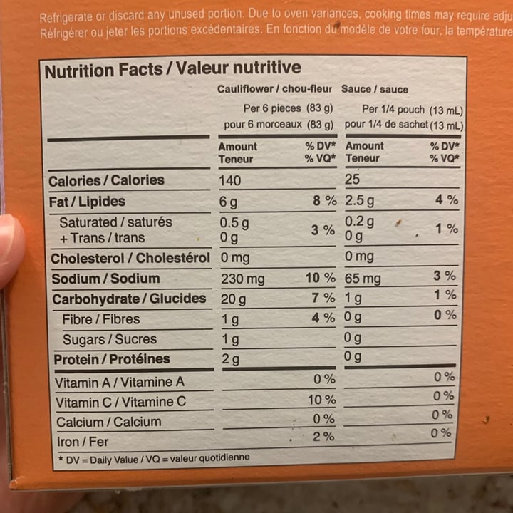 review photo of Wholly veggie Ranch Cauliflower Wings shared by @ironicallyhamm on 09 Sep 2021 - review