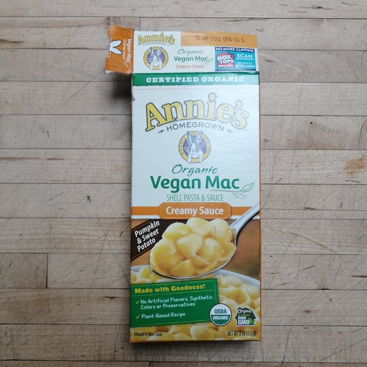 review photo of Annie’s Annie’s Organic Vegan Mac Pumpkin And Sweet Potato Creamy Sauce shared by @haleylenora on 24 Aug 2021 - review