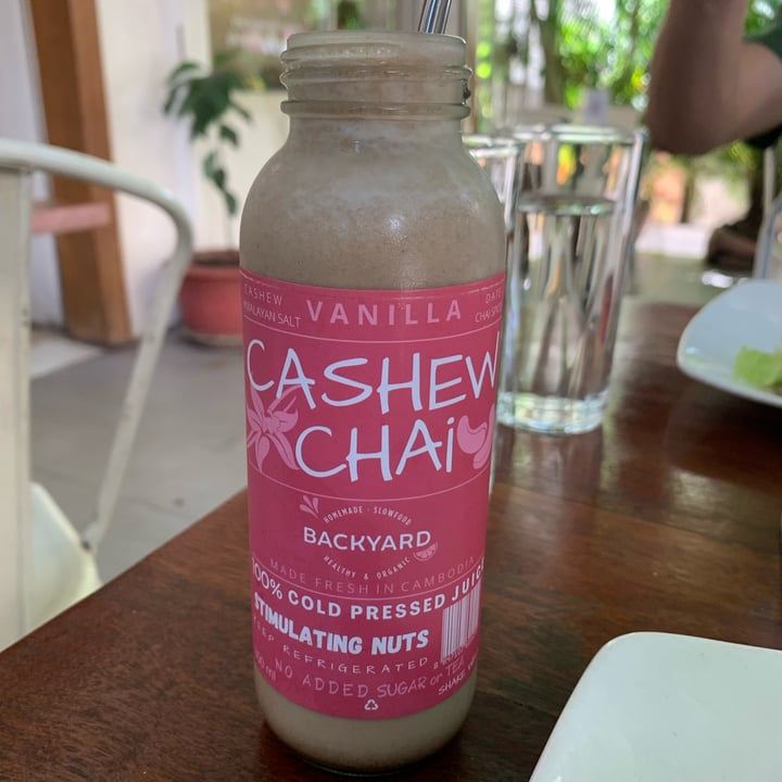 photo of Backyard Cafe Cashew Chai Juice shared by @tiascaz on  12 Nov 2022 - review