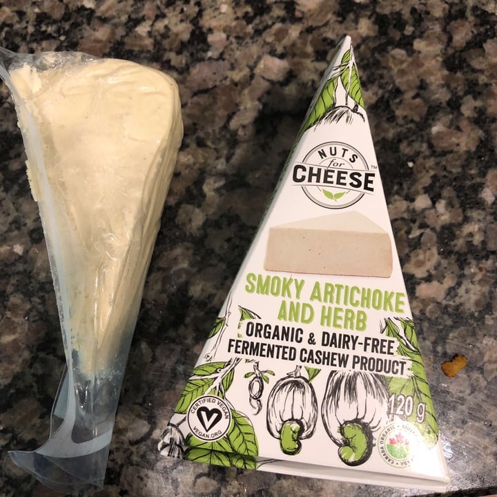 photo of Nuts For Cheese Smoky Artichoke and Herb shared by @wfpbsarah on  22 Jun 2020 - review
