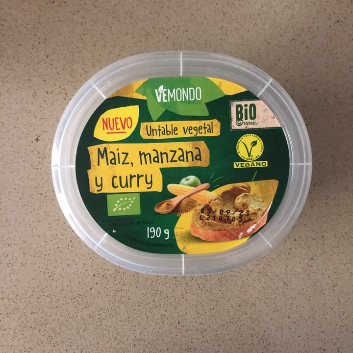 review photo of Vemondo Vemondo untable vegetal de maíz manzana y curry shared by @a01007 on 22 Jul 2021 - review