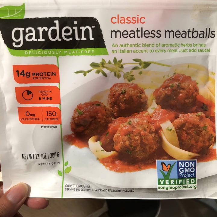 review photo of Gardein Classic Meatless Meatballs shared by @evamarie on 30 Jun 2020 - review