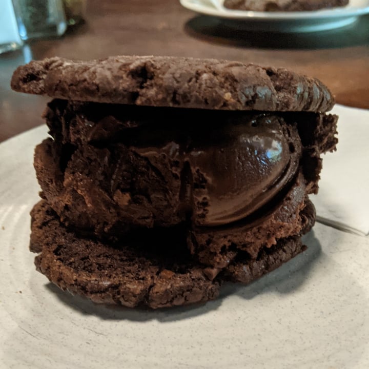 photo of Enigma Cafe Chocolate cookie sorbet sandwich shared by @vishika on  09 Aug 2021 - review