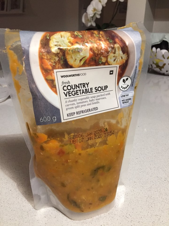 photo of Woolworths Food Fresh Country vegetable soup shared by @taz on  05 Jan 2020 - review