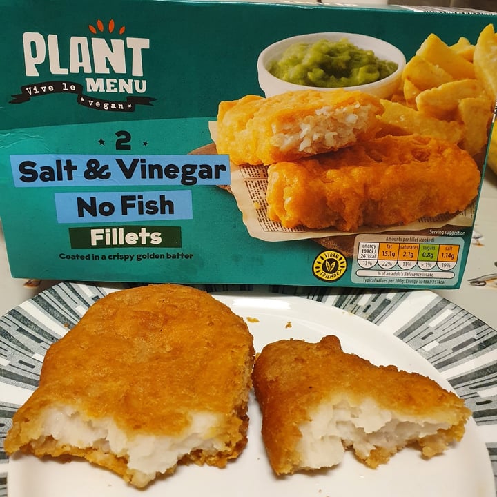 photo of Plant Menu Salt & Vinegar No Fish Fillets shared by @rootingforpigs on  18 Aug 2022 - review