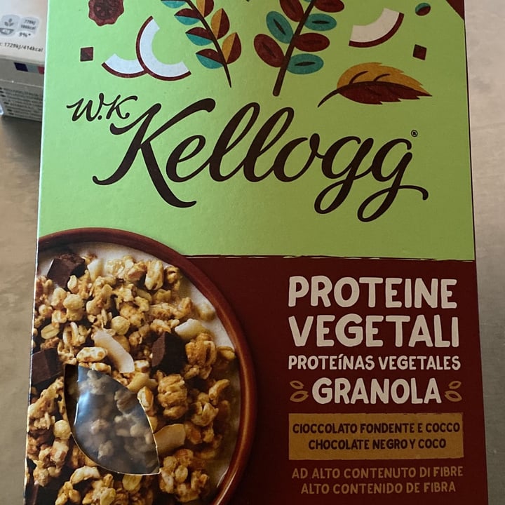 review photo of Kellogg's Proteine Vegetali Granoli Chocolate Negro Y Coco shared by @valedocci on 13 Mar 2022 - review