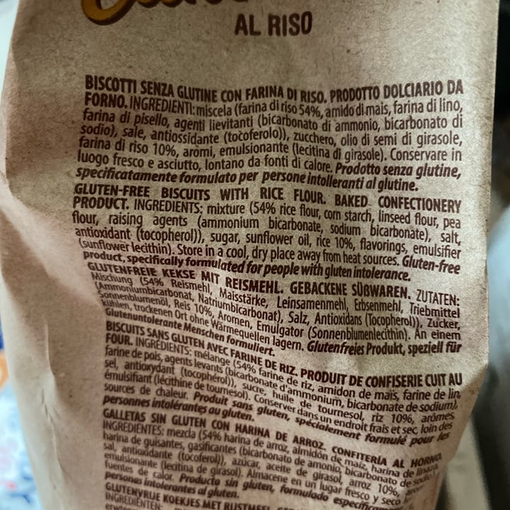 photo of Inglese Gluten Free Canestrelli al riso shared by @vanessameglioli on  24 Apr 2022 - review