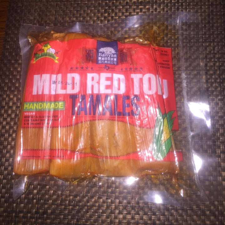photo of Banyan Foods Handmade Mild Red Tofu Tamales shared by @kyl3miles on  13 Nov 2020 - review